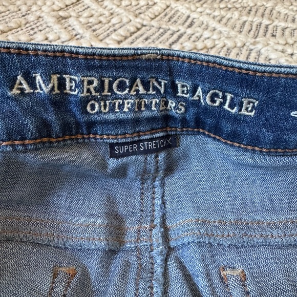 American Eagle Super Stretch Skinny Distressed Jeans - Picture 2 of 5